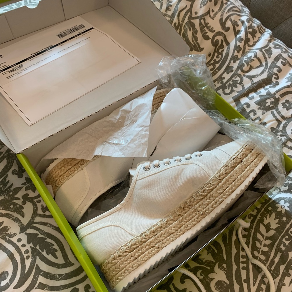 Gianni Bini Canvas Platform Espadrille Sneakers